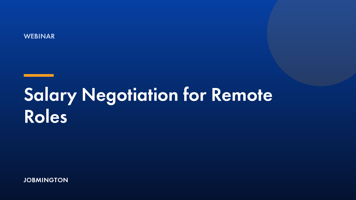 Salary Negotiation for Remote Roles
